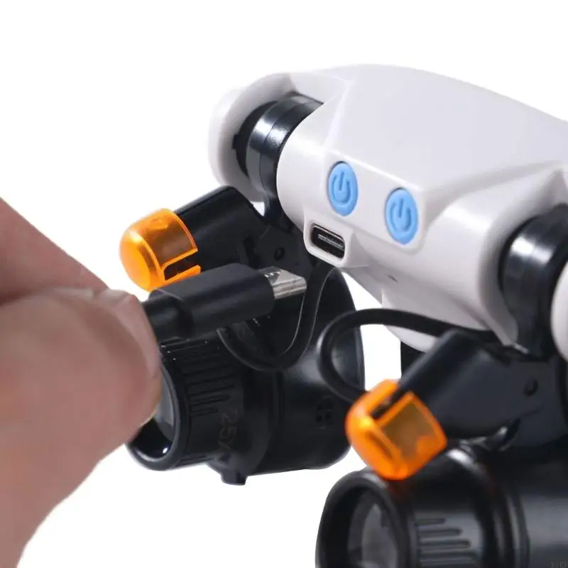 Lupa de cabeza LED multifunción ajustable para electrónica - imagen 3