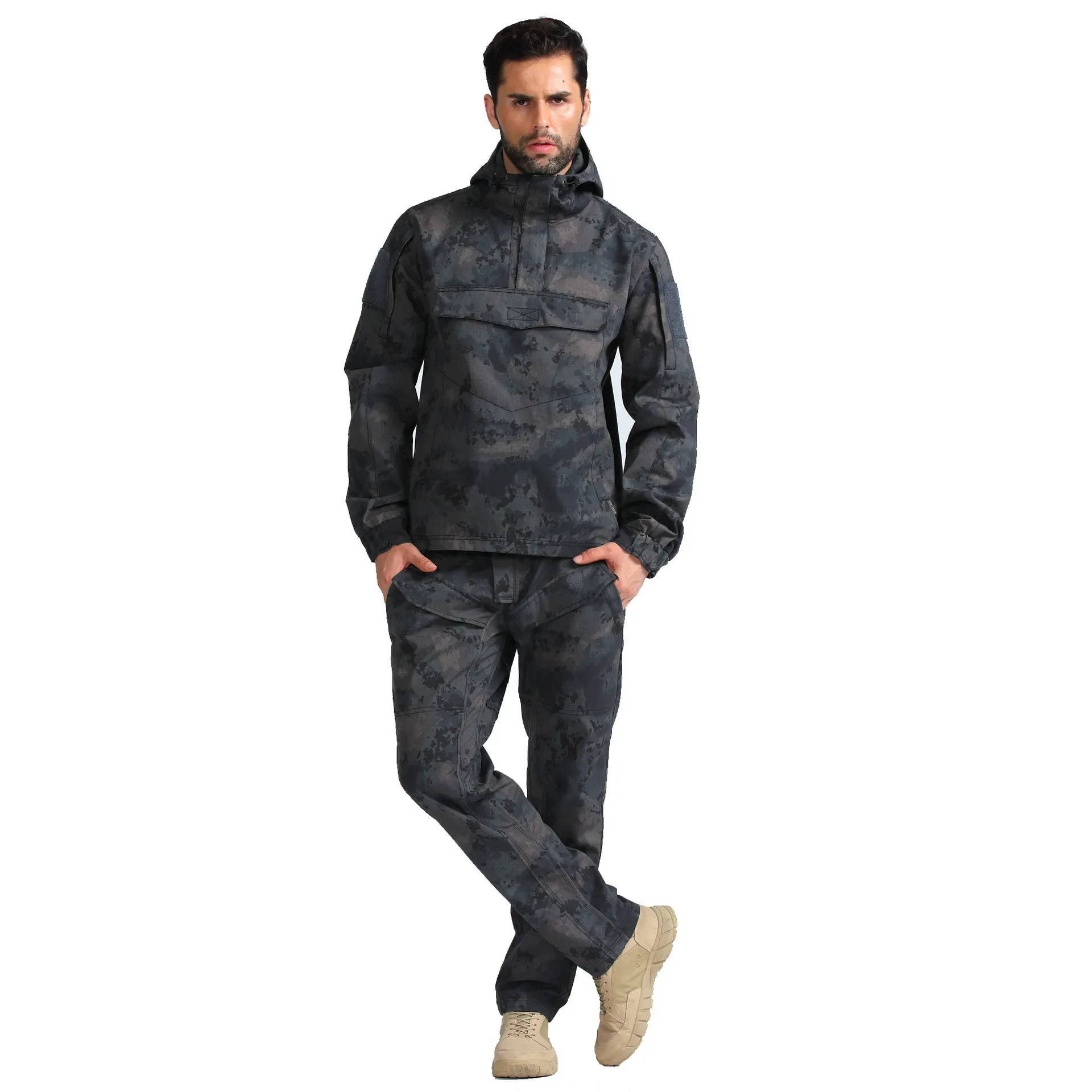 Traje táctico BDU Frog Ghillie para hombre, ropa de caza, Camuflaje, deportes al aire libre, entrenamiento, senderismo, uniforme de combate, conjunto de chaqueta y pantalones - imagen 3