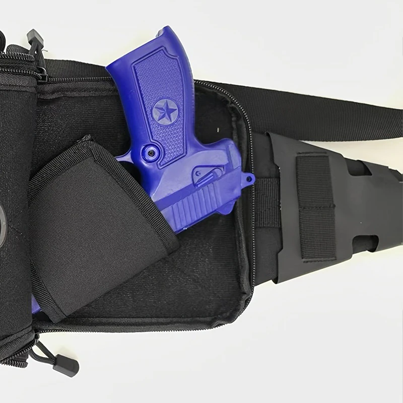 Bolsa de pecho de escalada táctica, funda de transporte oculta para pistola, bolso cruzado para pistola, riñonera para viajes al aire libre, caza y desplazamientos - imagen 2