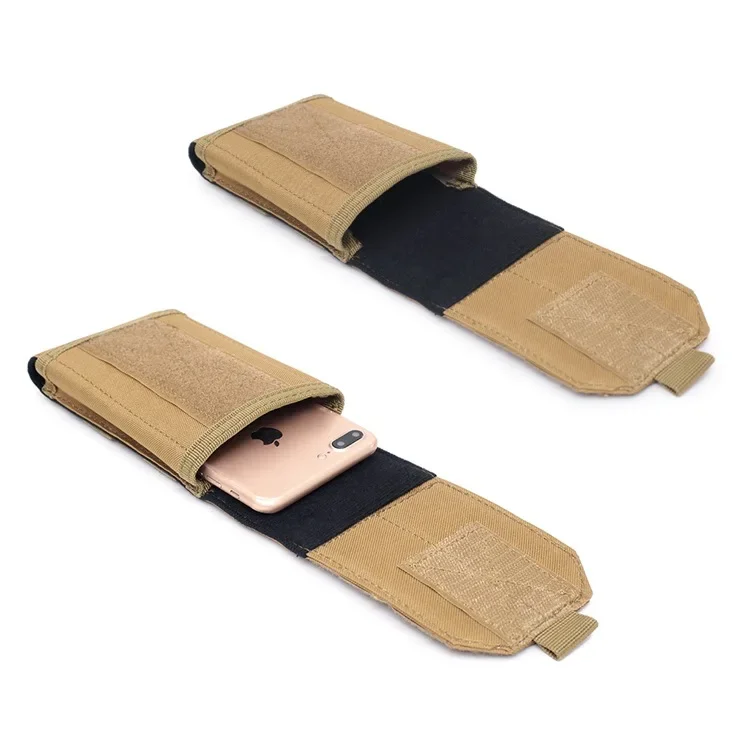 Bolsa de teléfono Molle para deportes al aire libre, paquete de cintura táctico para acampar, senderismo, accesorios de caza, bolsa de herramientas EDC, soporte para teléfono móvil - imagen 3