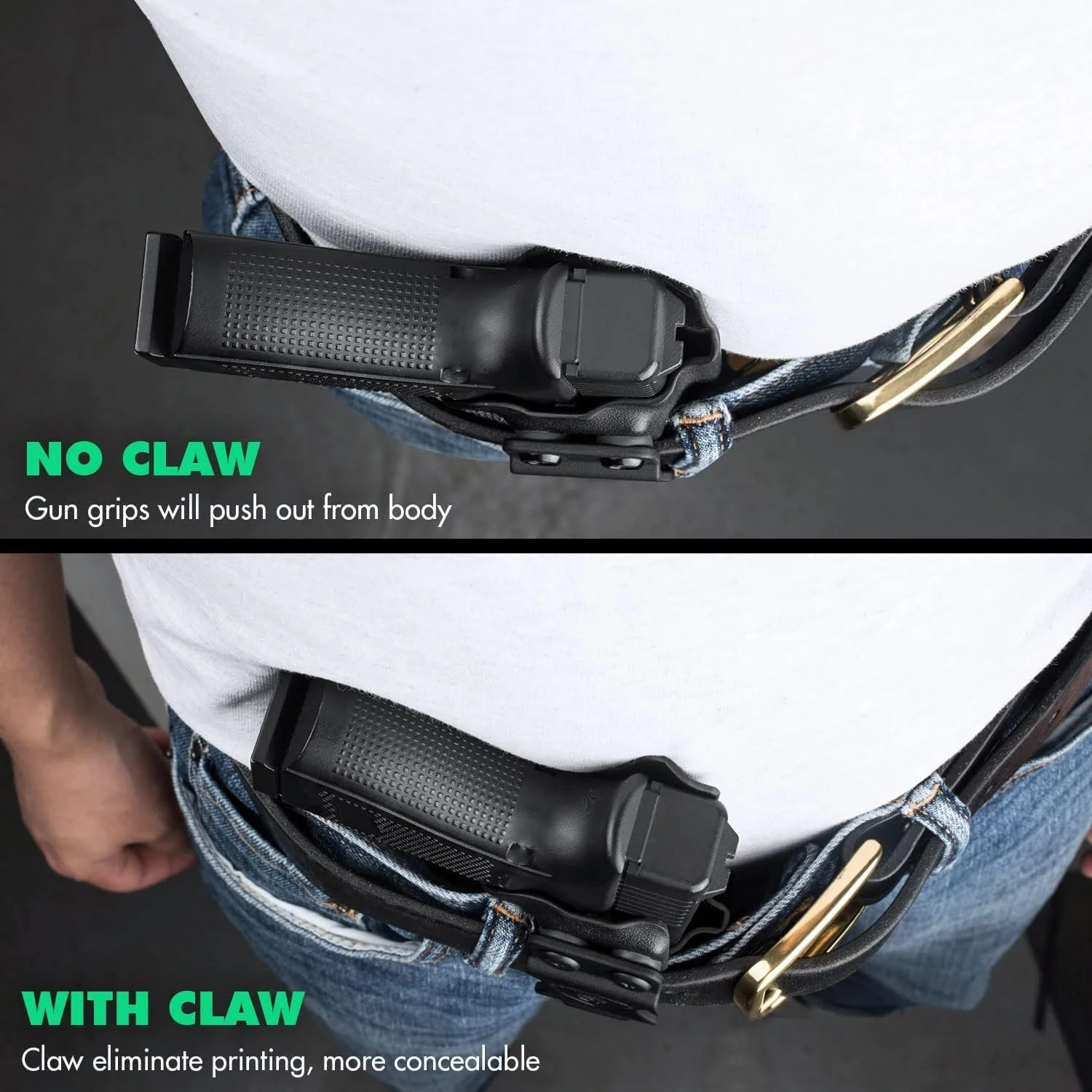 Solo se adapta a S & W M & P Shield Plus/ Shield M2.0/M & P Shield 3,1 ", funda IWB Kydex, sonido de clic, punto rojo, mano derecha, corte óptico - imagen 3