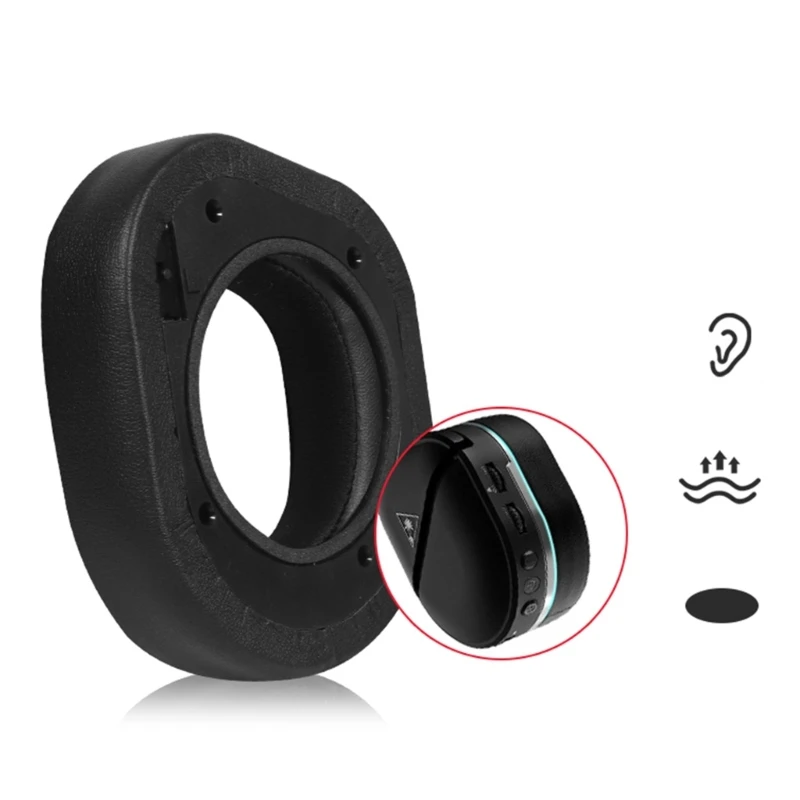 Almohadillas para los oídos transpirables para Beach 700 Gen2, auriculares con cancelación ruido, almohadillas para - imagen 3