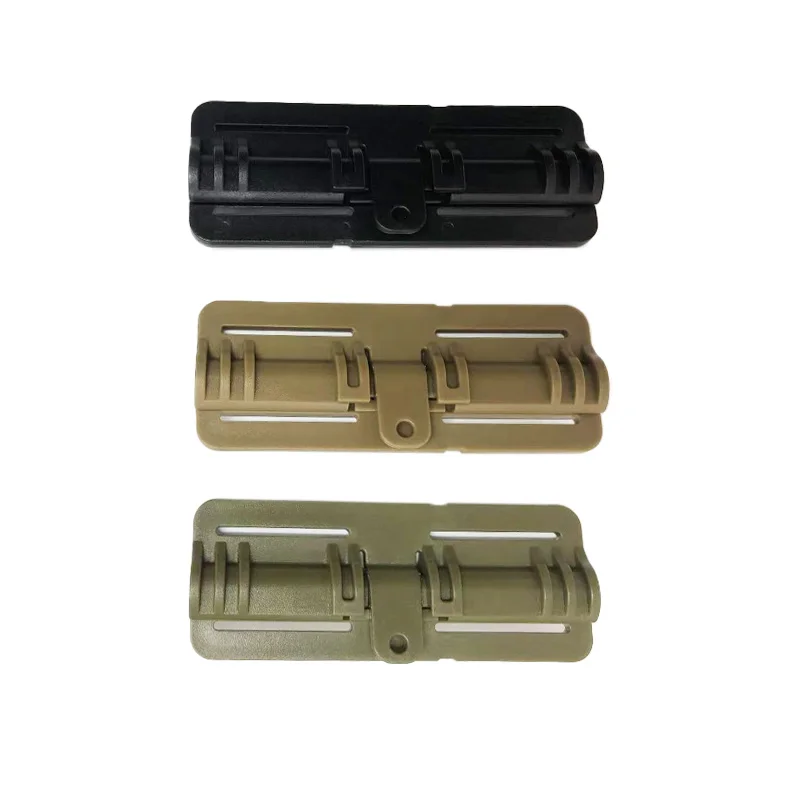 Chaleco táctico con hebilla de liberación rápida, módulo de tira Molle deslizante, hebilla de tira, Kit de fijación táctica de desmontaje rápido, 2 uds. - imagen 4