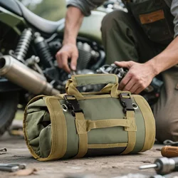 Bolsa de herramientas enrollable duradera con asas portátil mecánica
