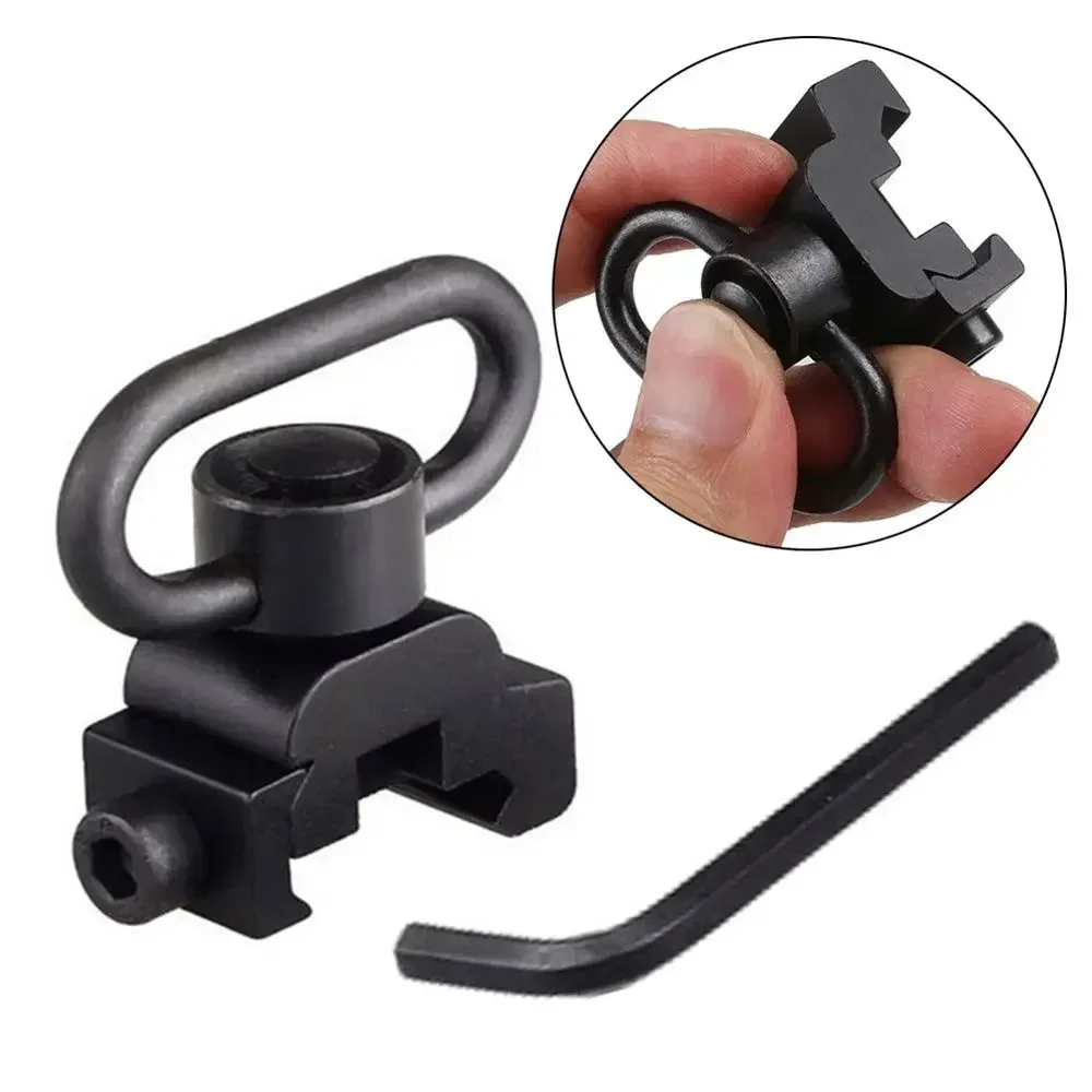 Adaptador de montaje giratorio de eslinga de separación rápida, correa para Rifle QD de 1,25 pulgadas, accesorio de anillo de eslinga, riel Picatinny de 20mm, accesorios para pistola de caza - imagen 2