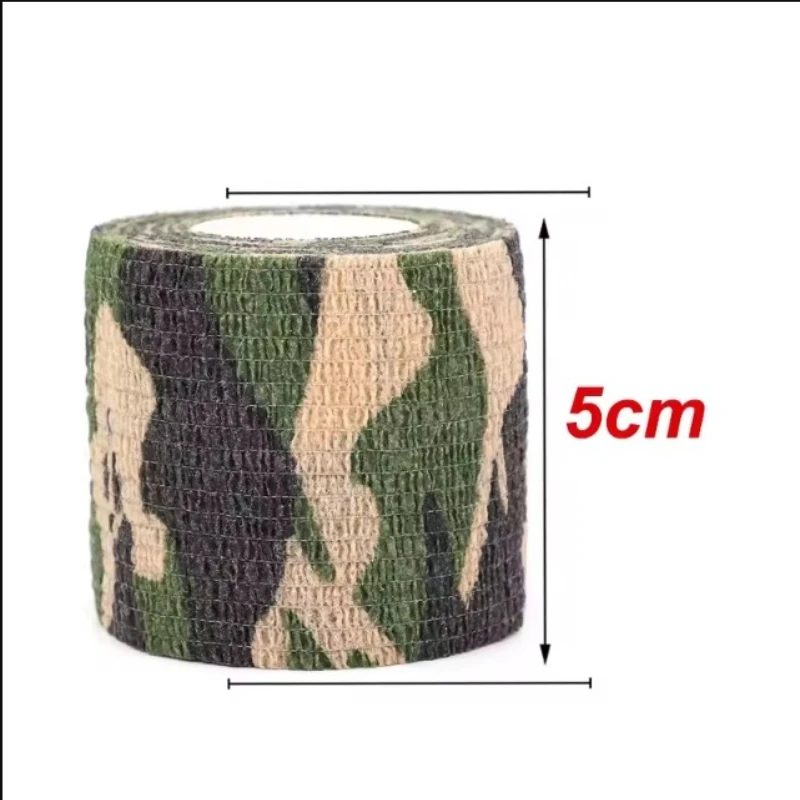 Vendaje autoadhesivo de camuflaje, vendaje elástico transpirable, impermeable, cinta deportiva, primeros auxilios para muñeca y tobillo, 1/5/10 Uds. - imagen 2