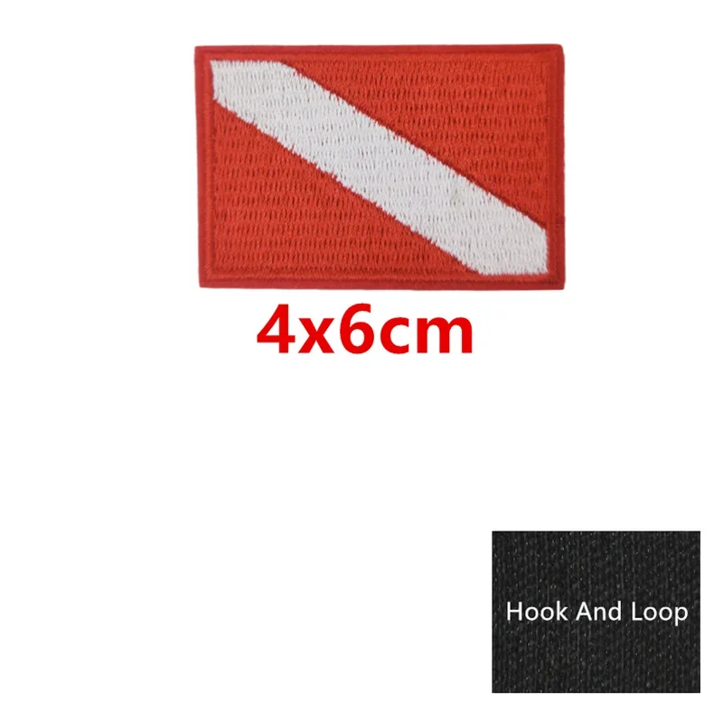 Parches de buceo, brazalete de snorkel, parche bordado con gancho y bucle, insignia bordada a rayas, 2 uds. - imagen 2