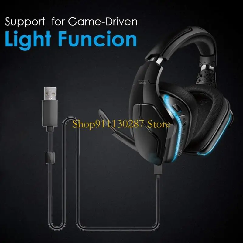 Cable J1HC, Cable repuesto para auriculares, línea USB para G635 G633 G933 G935 G633S G933S - imagen 3