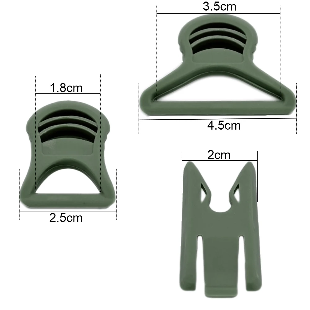 Juego de 6 unidades de Clips giratorios para gafas de casco, rieles laterales para casco, accesorios tácticos para casco Airsoft - imagen 5