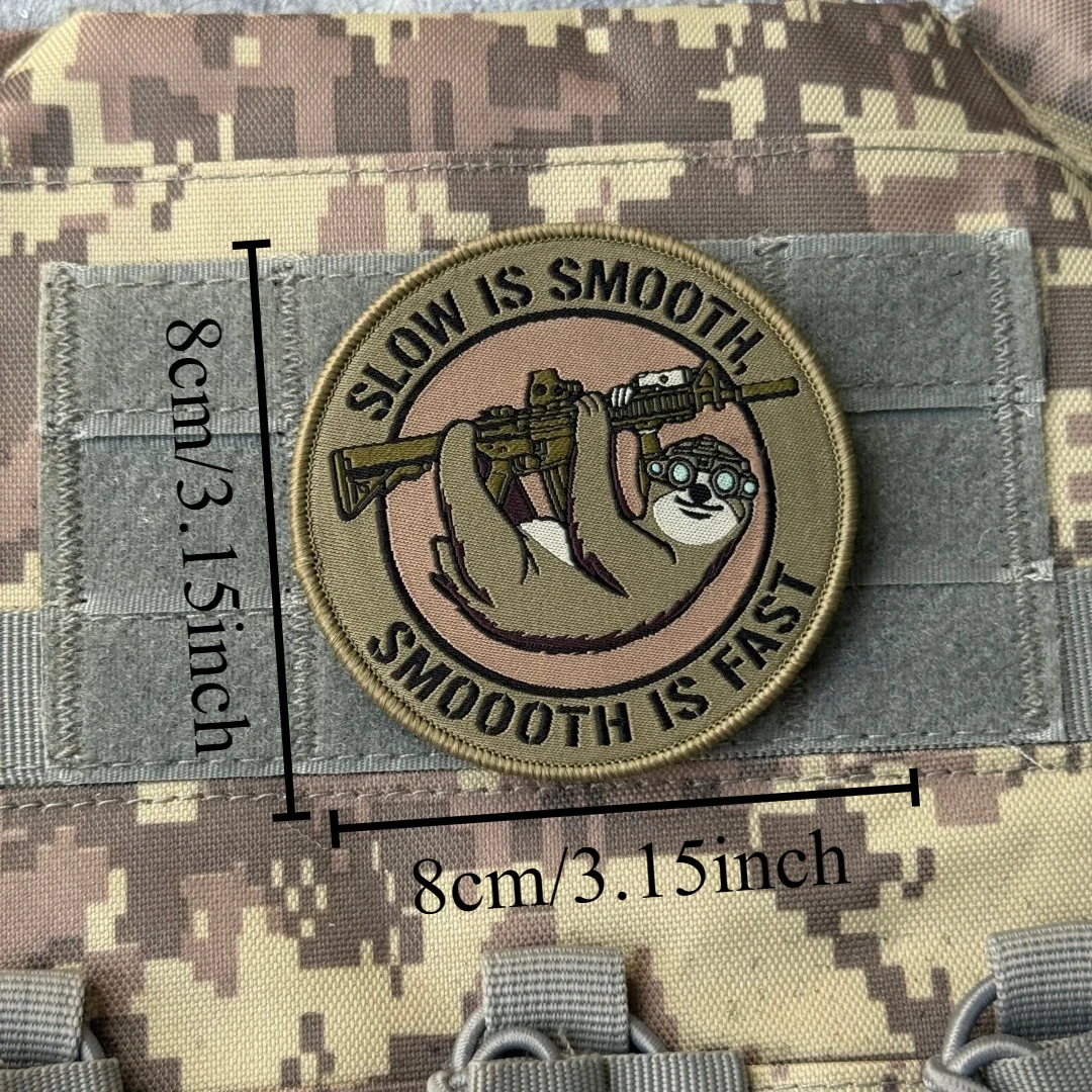 Parche táctico moral calavera chevron velcro para mochilas airsoft - imagen 3