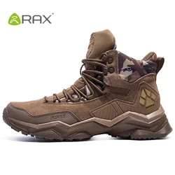 Rax-zapatos de senderismo impermeables para hombre, botas de Trekking antideslizantes para invierno, botas de montaña para exteriores, zapatos ligeros para caminar y cazar