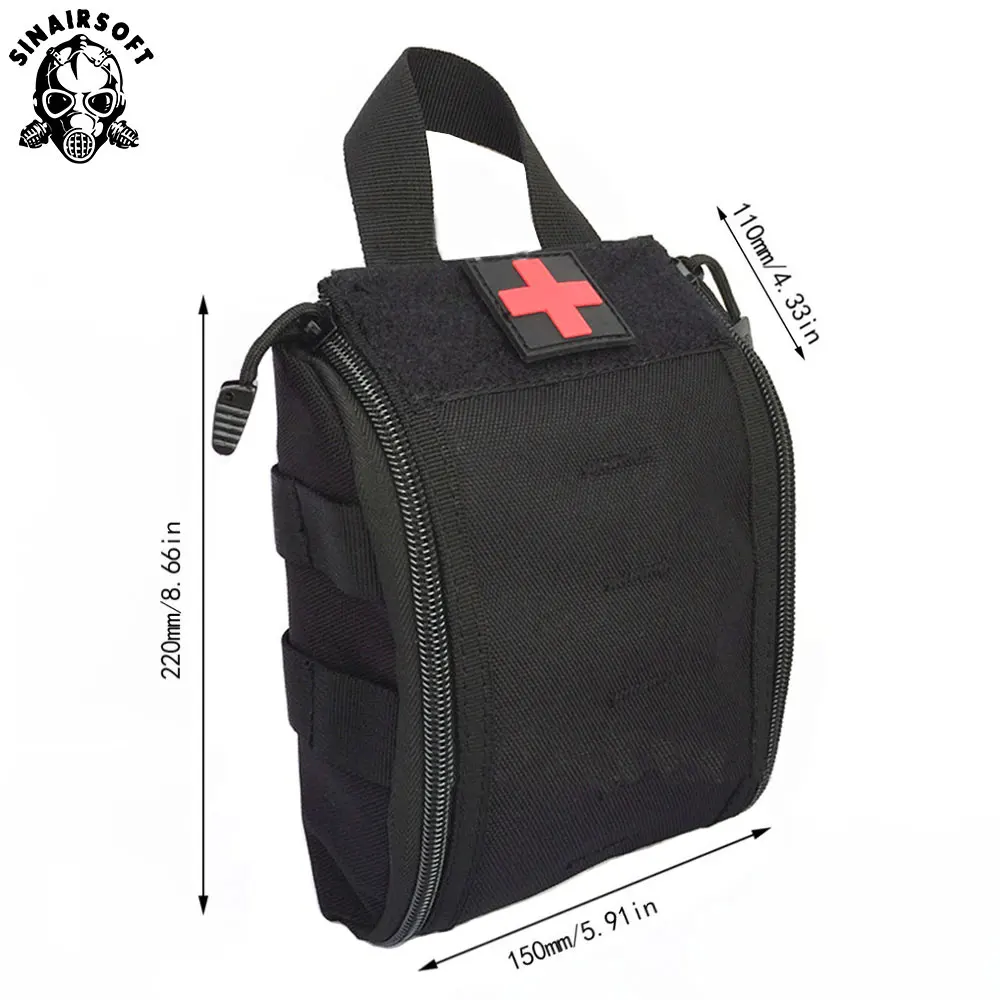 SINAIRSOFT Kit táctico Molle – Bolsa médica de emergencia - imagen 2