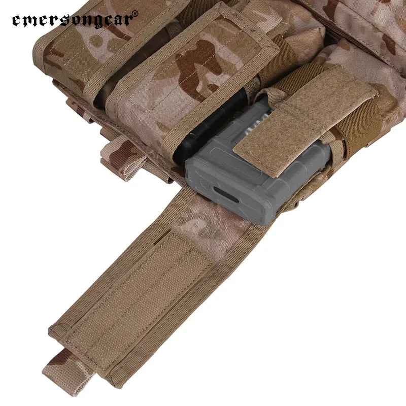 Emersongear-Juego de bolsas MOLLE con Panel trasero de asalto táctico, mochila para portador de platos, caza, senderismo, nailon, 11,11 ventas