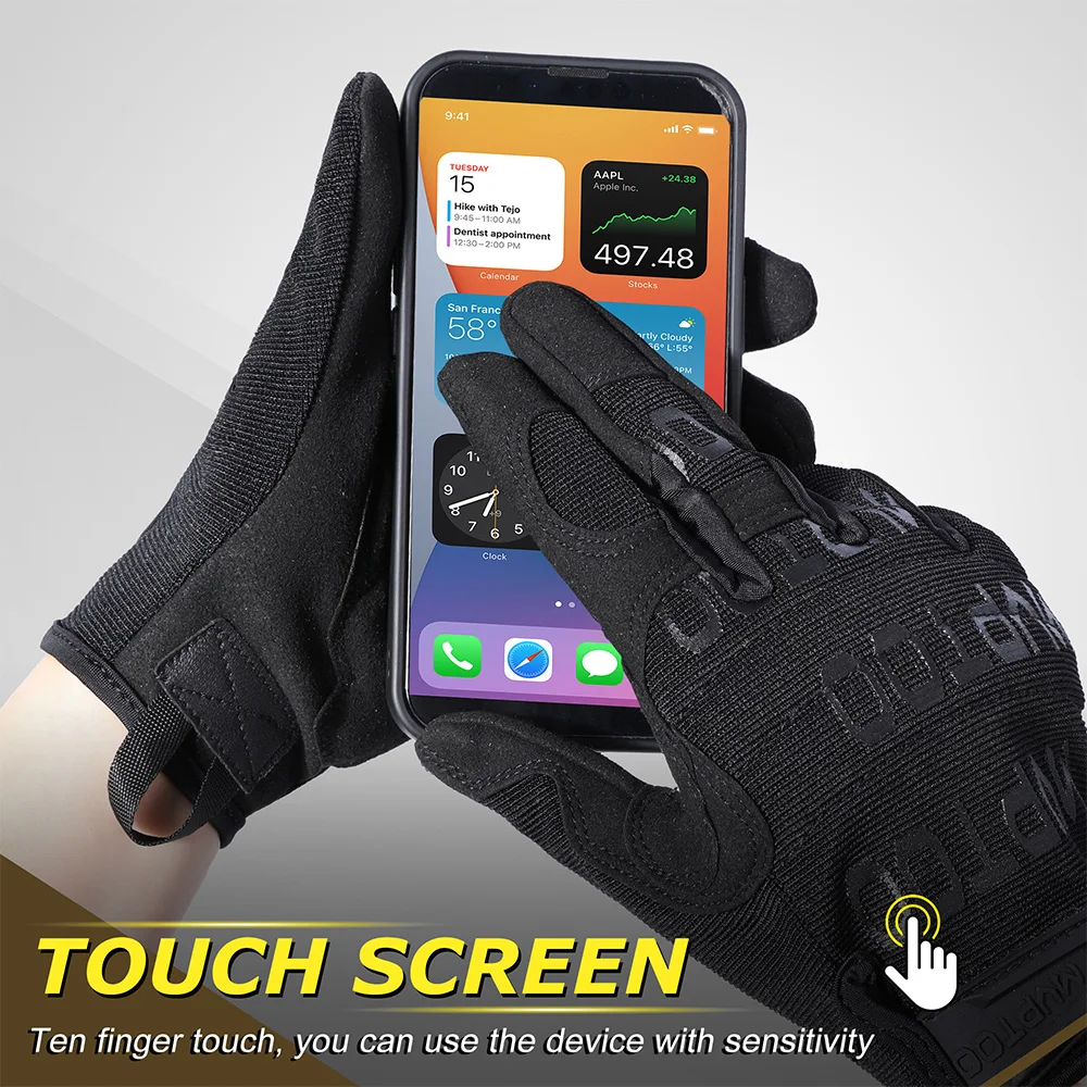 Guantes tácticos militares con pantalla táctil camuflaje - imagen 4