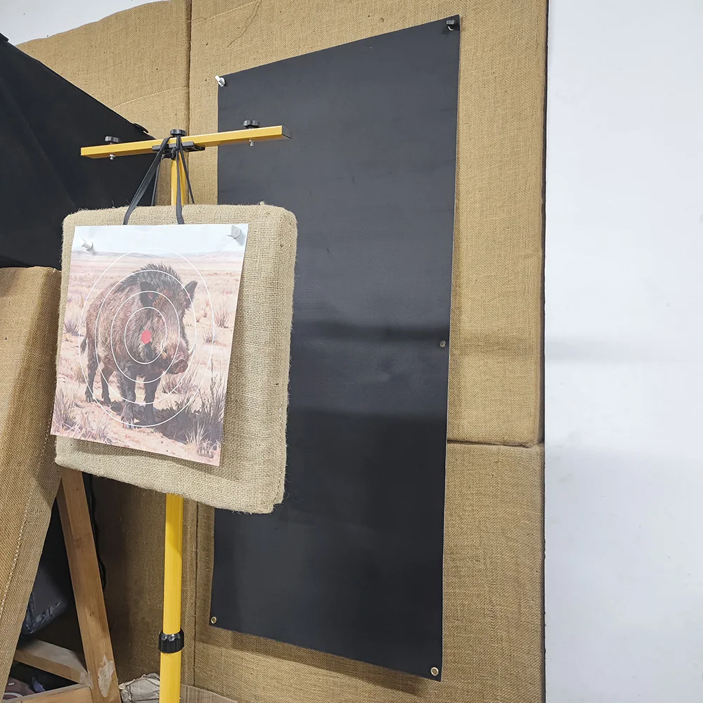 Tela de respaldo de 1,5 m de longitud, estera de red resistente, color negro/camuflaje, tiro con arco, práctica de entrenamiento, accesorios de caza - imagen 2