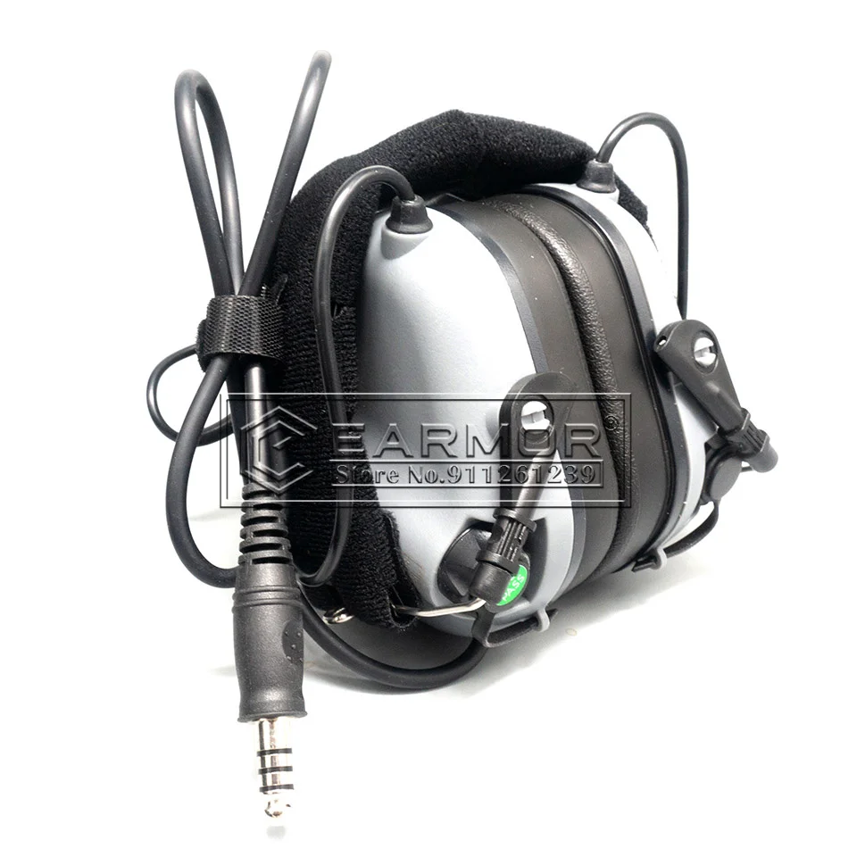 Auricular táctico EARMOR M32 y adaptador de riel para casco M12 Exfil, juego de auriculares tácticos de comunicación de disparo de ruido de 6 colores - imagen 5