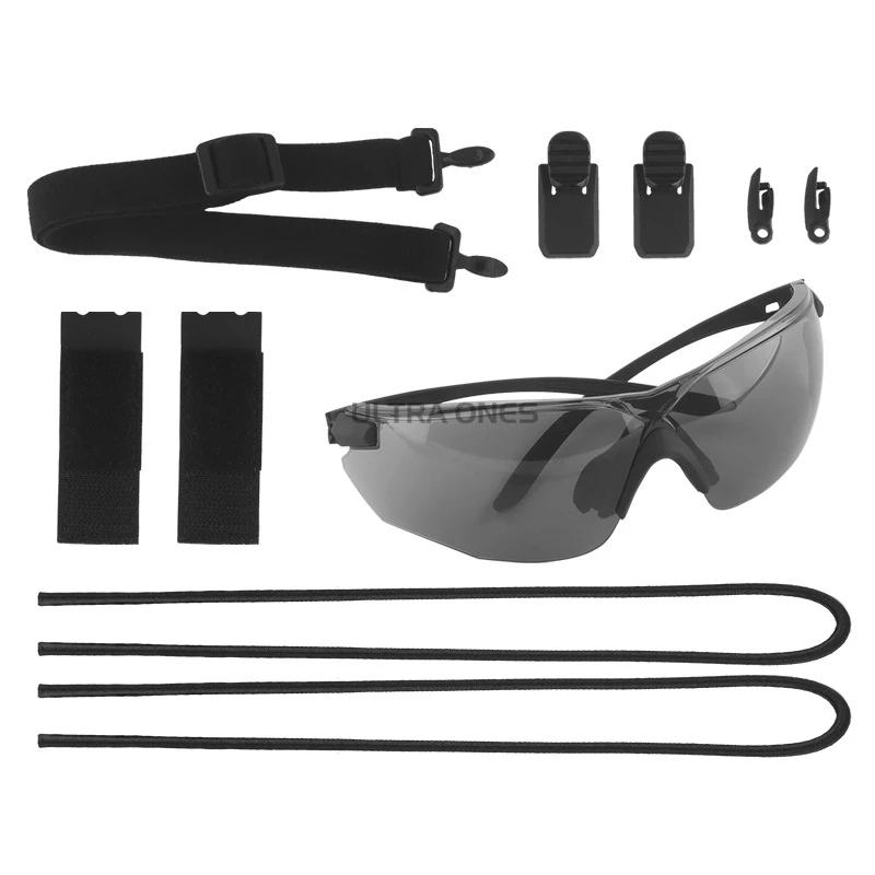 Conjunto de gafas para deportes al aire libre, gafas de tiro a prueba de viento para Motocross, gafas protectoras tácticas para caza Airsoft, gafas de Paintball - imagen 3