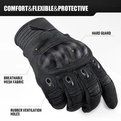 Guantes tácticos hombre con pantalla táctil y palma antideslizante exterior