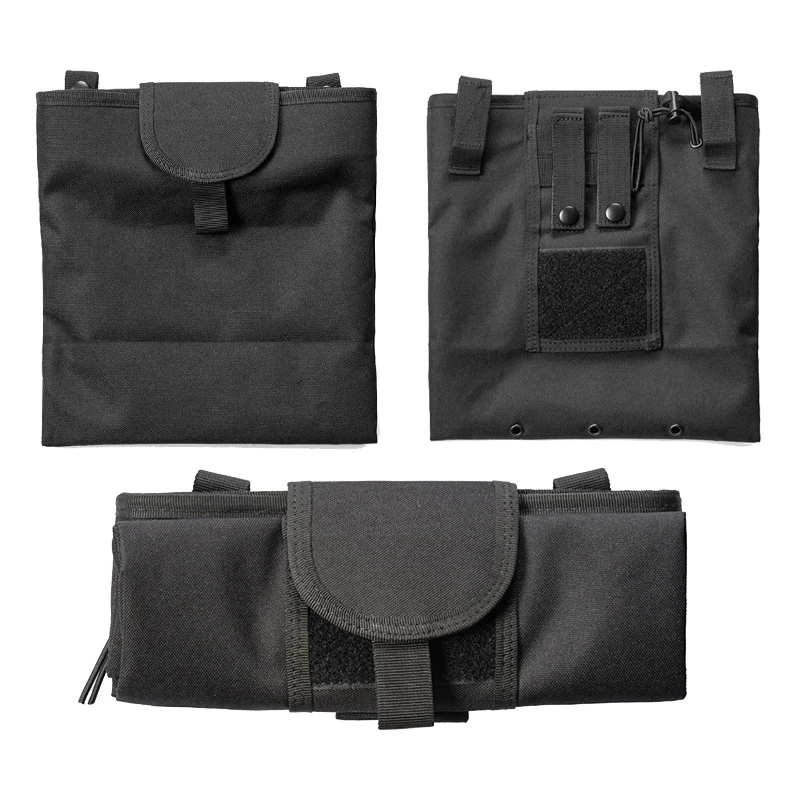 Bolsa de basura táctica MOLLE, bolsa de recuperación magnética, bolsa de reciclaje de revistas con cordón, accesorios de caza Airsoft, equipo - imagen 5