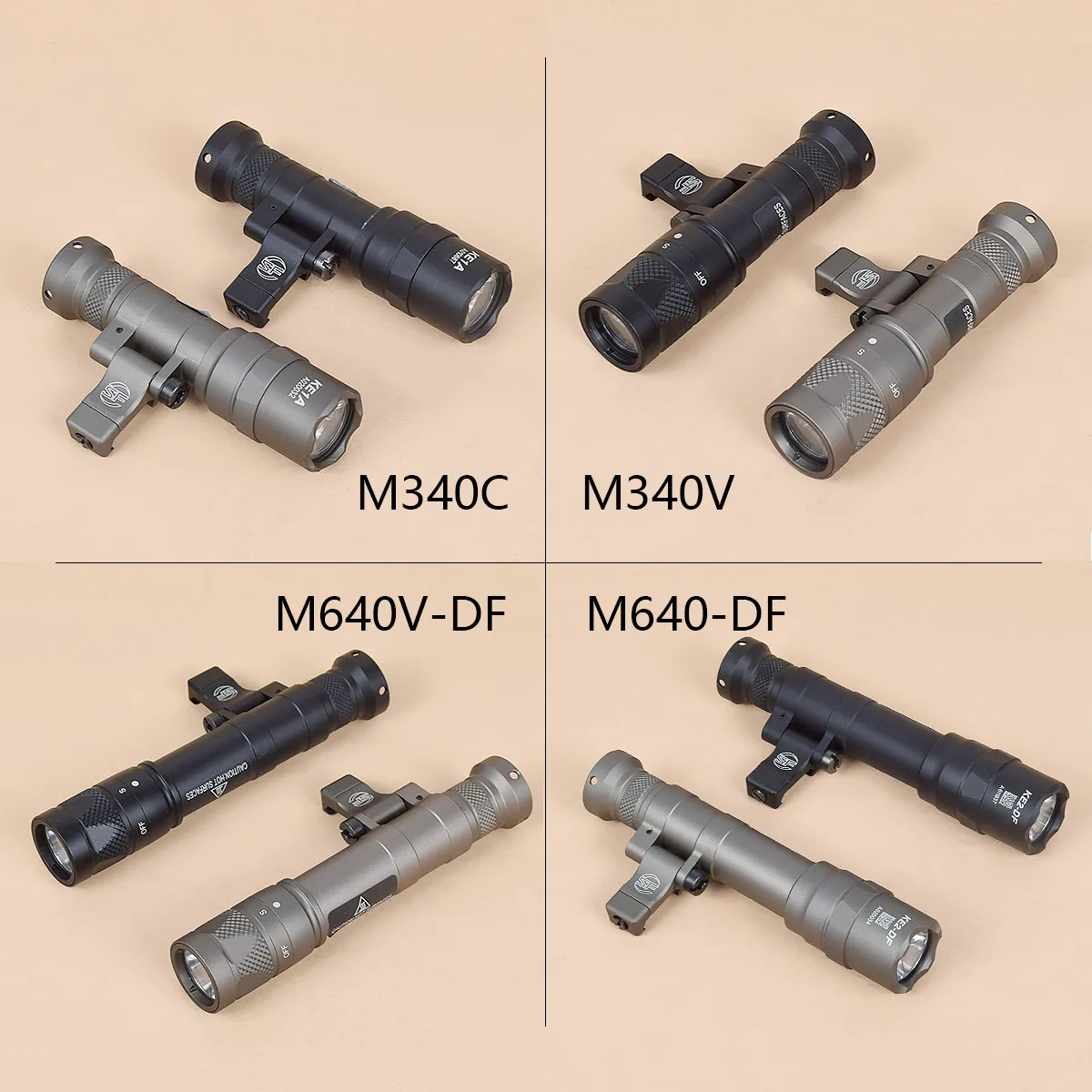 Linterna táctica SureFire M340/M640 estroboscópica Picatinny - imagen 2