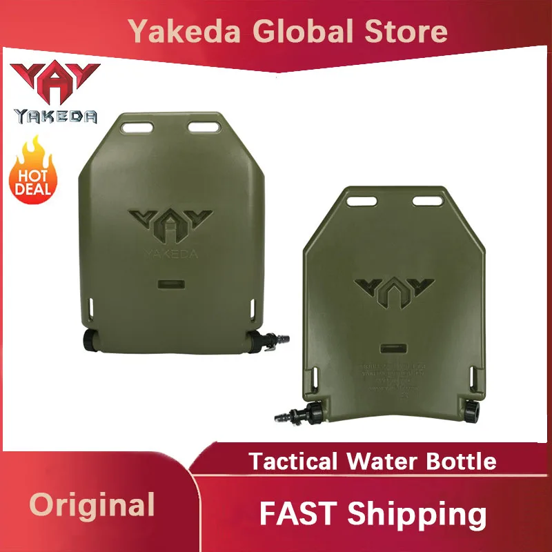 Botella de agua táctica YAKEDA, bote multifuncional de 1,75 L, forro de chaleco, bolsa de agua de calidad alimentaria EVA, nueva placa de inserción de hervidor táctico - imagen 2