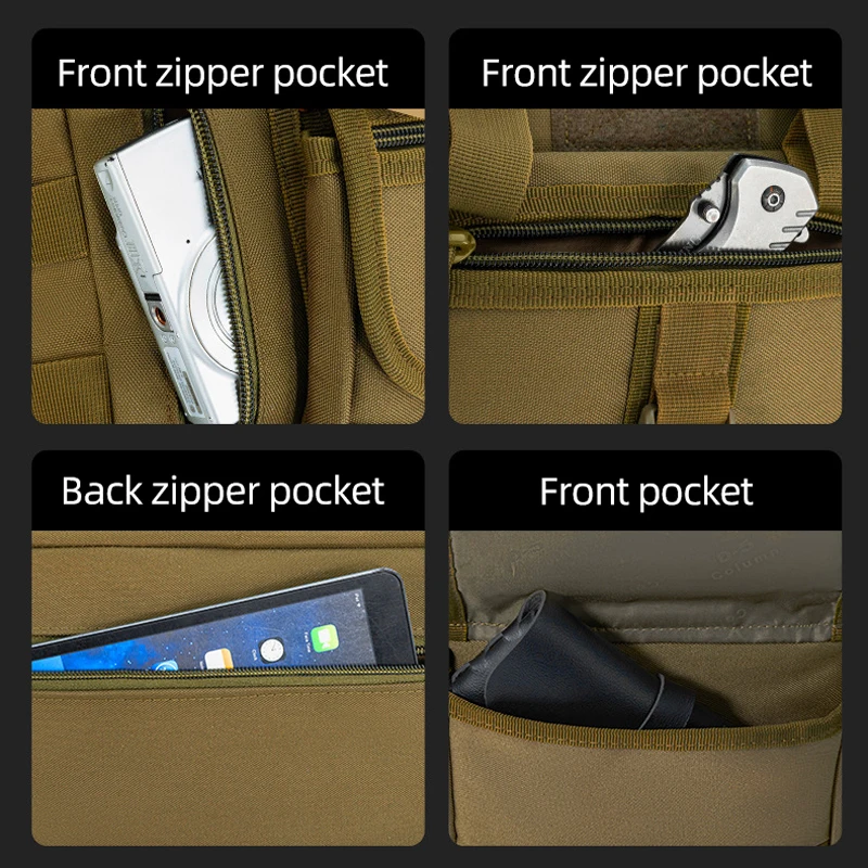 Bolsa de escalada táctica Molle, mensajero grande, viajes al aire libre, deportes, desplazamientos, Camping, bolsos de hombro tipo bandolera, caminata por la naturaleza 	 Bolso de hombre - imagen 5