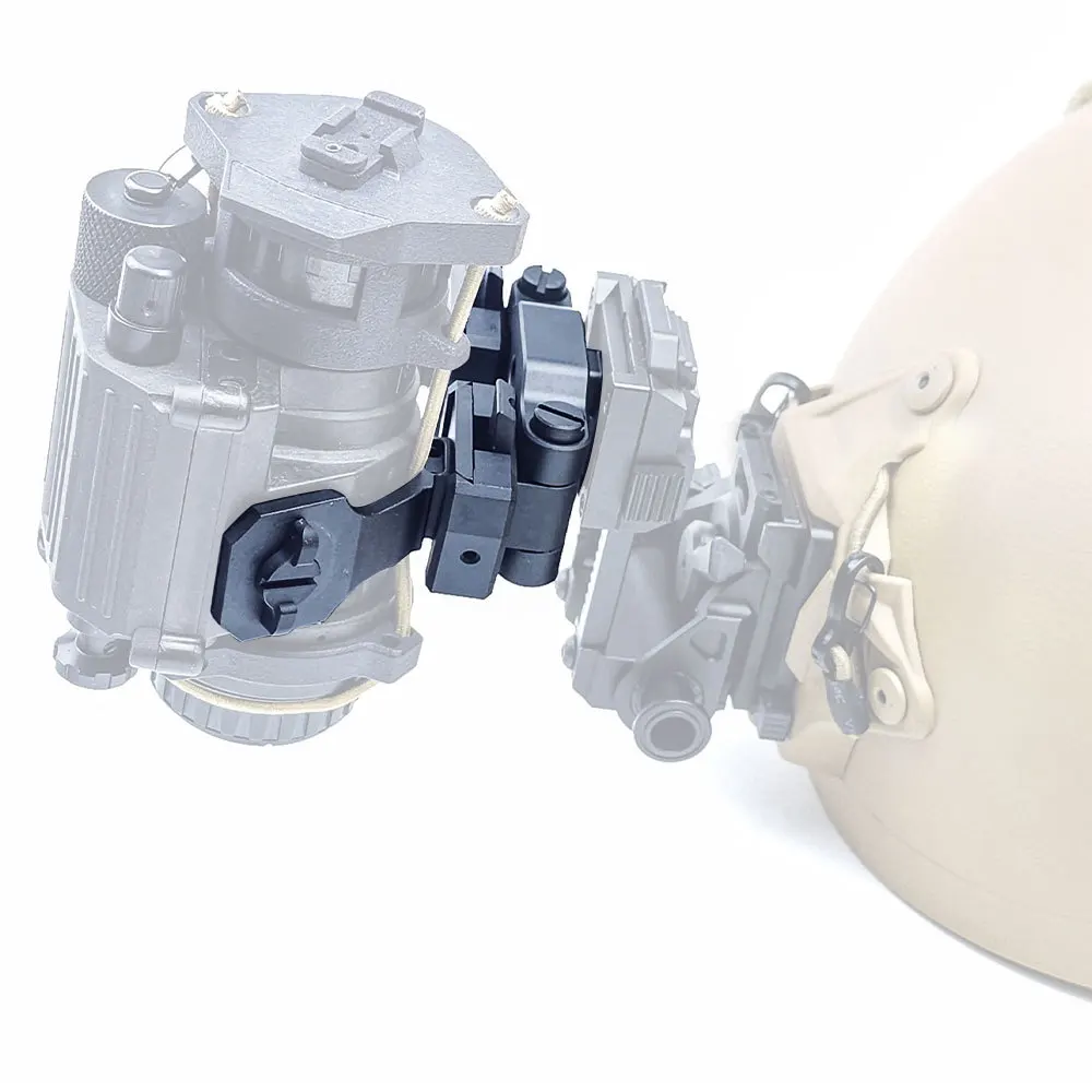 Soporte táctico de caza CNC de aleación de aluminio ultraligero PVS28 NVG para gafas de visión nocturna Dual AN/PVS-14 - imagen 3