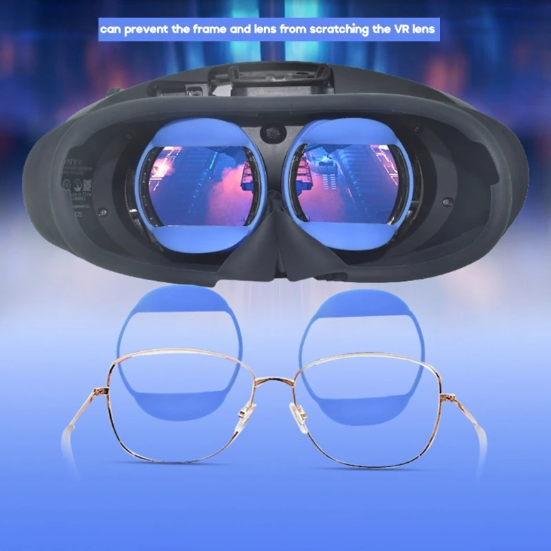 Cubierta para lentes lentes suaves para gafas tapas silicona antiarañazos para auriculares PS VR2, cubierta a - imagen 4