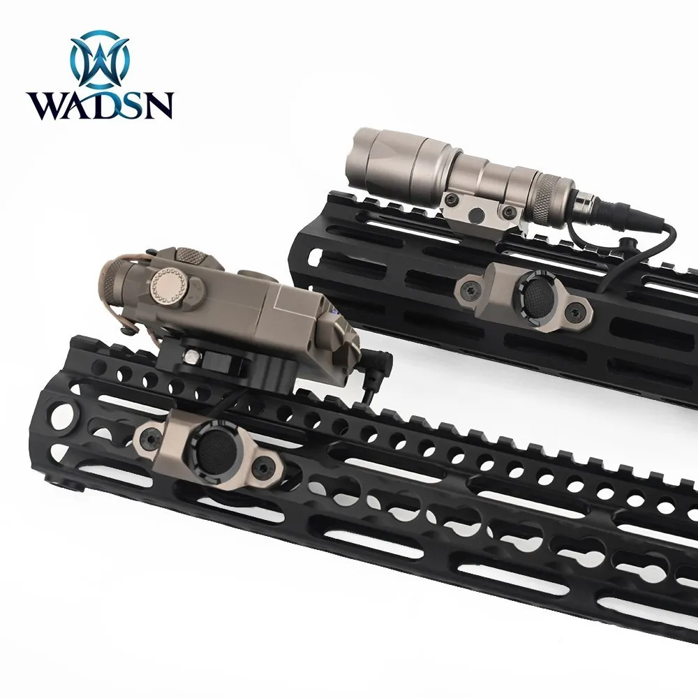 WADSN-botón táctico de presión, enchufe de grúa remoto para DBAL-A2 PEQ15 Sight m-lok Keymod Rail M300 M600 Scout Flashlight - imagen 5