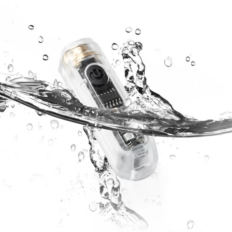 Mini llavero linterna LED recargable USB impermeable alta potencia - imagen 5