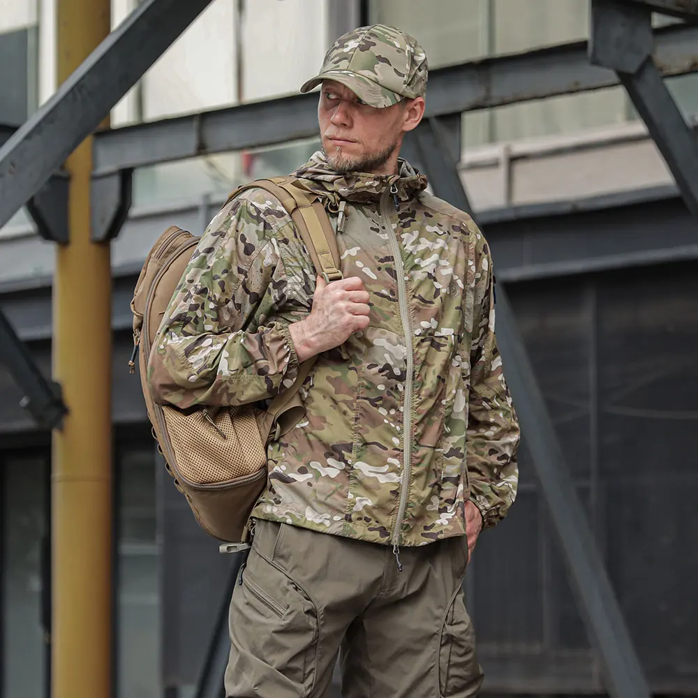 Emersongear BlueLabel Abrigo protector solar “Wing de murciélago” ultraligero UPF100+ Chaqueta impermeable para exteriores Camping Urban Nylon EMB9733 - imagen 5