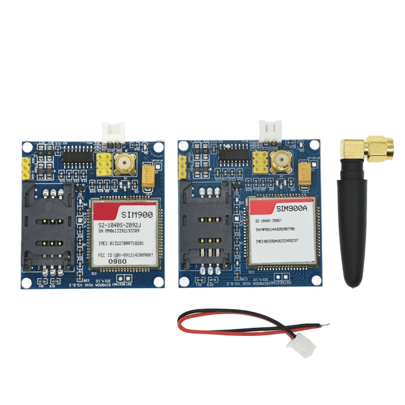 SIM900A SIM900 MINI V4.0 Módulo de transmisión de datos inalámbrico GSM GPRS Kit de placa con antena - imagen 3