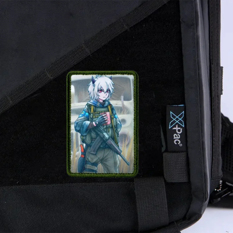 Parche táctico de Anime, insignia de moral militar, impresión de gancho y bucle, mochila, accesorios de decoración de ropa, pegatinas, brazalete - imagen 5