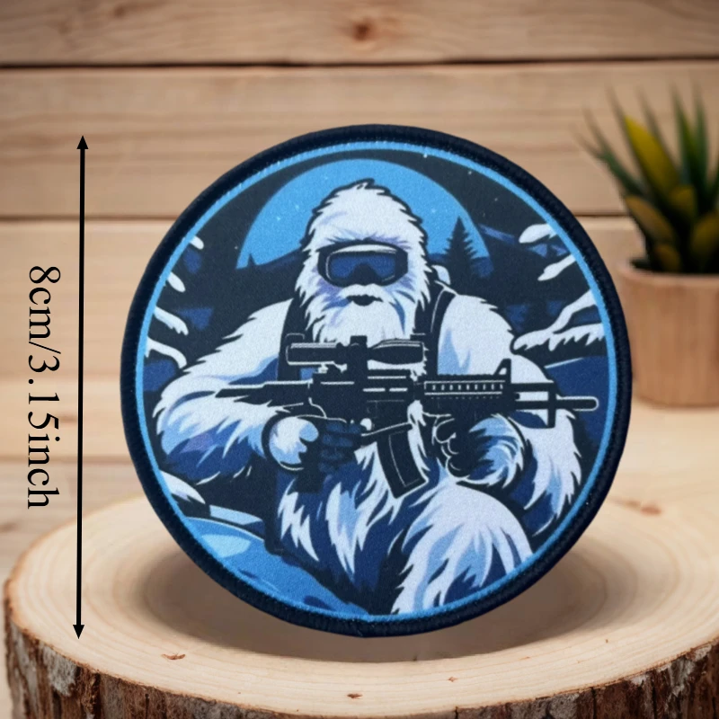 Parche con estampado de la patrulla Alpine Yeti, chaleco táctico con gancho y bucle, insignia de moral, mochila, pegatinas decorativas, parches para brazalete para ropa - imagen 3