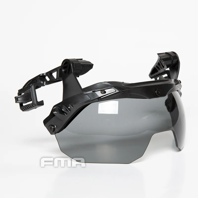 FMA Wendy casco riel abatible hacia arriba visera gafas de seguridad protección ocular seguridad táctica deporte al aire libre vidrio antiniebla TB1397 - imagen 3