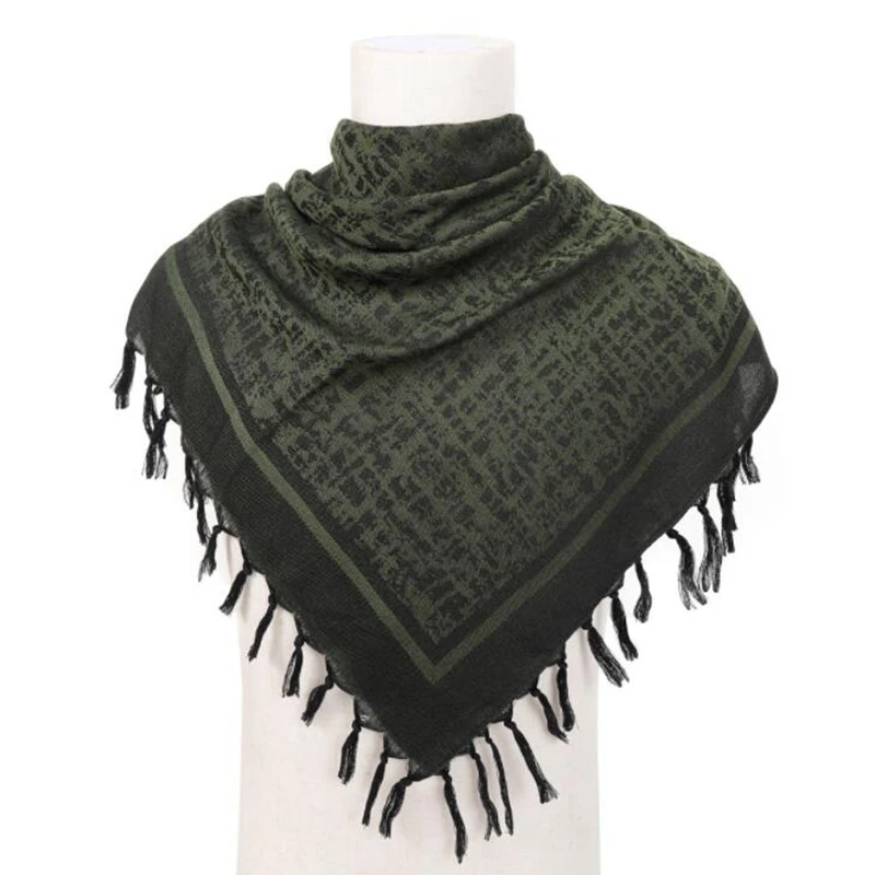 Shemagh-bufandas cuadradas tácticas árabes para hombres, turbante a prueba de viento, decoraciones con dijes, chal para deportes al aire libre - imagen 5