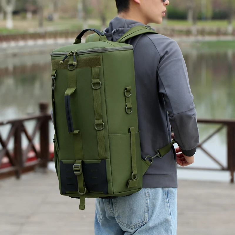 Mochila para escalar al aire libre, gran capacidad, deportes, viajes, pesca, Camping, senderismo, montar, bolso de hombro, bolso de equipaje de viaje portátil - imagen 2