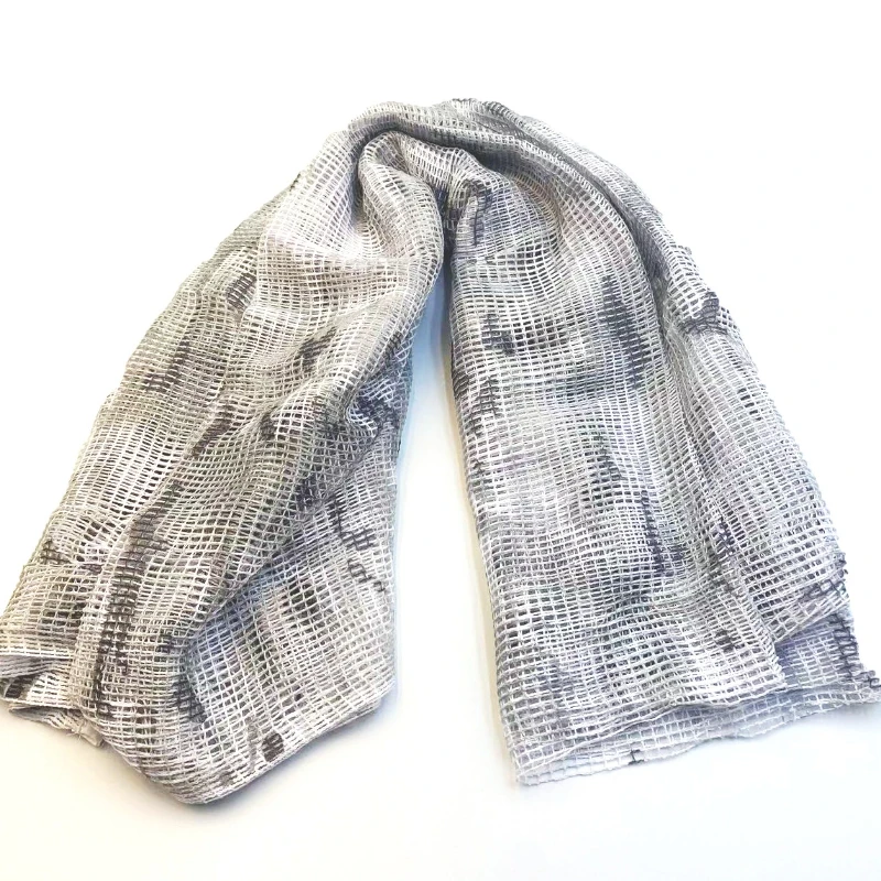 Bufanda de red de camuflaje táctico, velo de francotirador, bufanda de malla de camuflaje para la cara, velo Shemagh, envoltura para la cabeza para senderismo al aire libre, caza y tiro - imagen 5