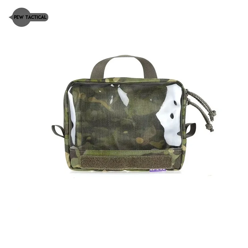 PEW-sujetadores de gancho para ventana transparente, táctico, mochila, accesorio colgante interior, bolsa de almacenamiento