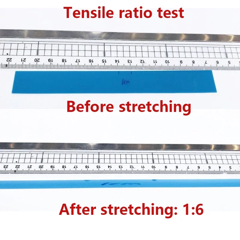 Tirachinas plano de 200x15cm, banda de goma de 0,45-0,8 MM de espesor, alto rebote, relación de estiramiento 1:6, tiro rápido, accesorios para tirachinas - imagen 2
