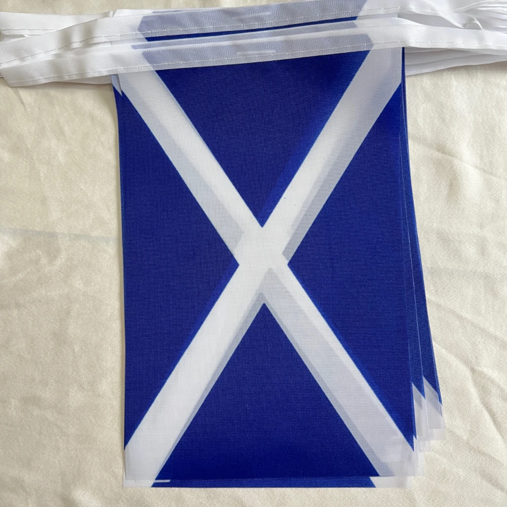 YIXIN 20 Uds banderas nacionales escocesas 14X21CM banderines colgantes bandera fiesta evento deportes celebración decoración decoración del hogar - imagen 5