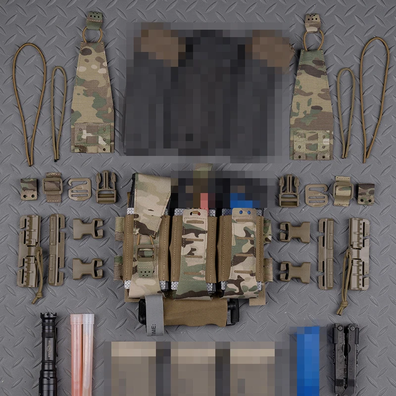 WG Portador triple magazine airsoft sistema MOLLE rifle táctico - imagen 3