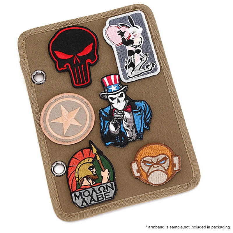 Tablero de exhibición de insignia de moral al aire libre, libro de almacenamiento, insignia de moral, parche táctico, brazalete, gancho y bucle, tela de exhibición de pasta, 4 unids/lote - imagen 5