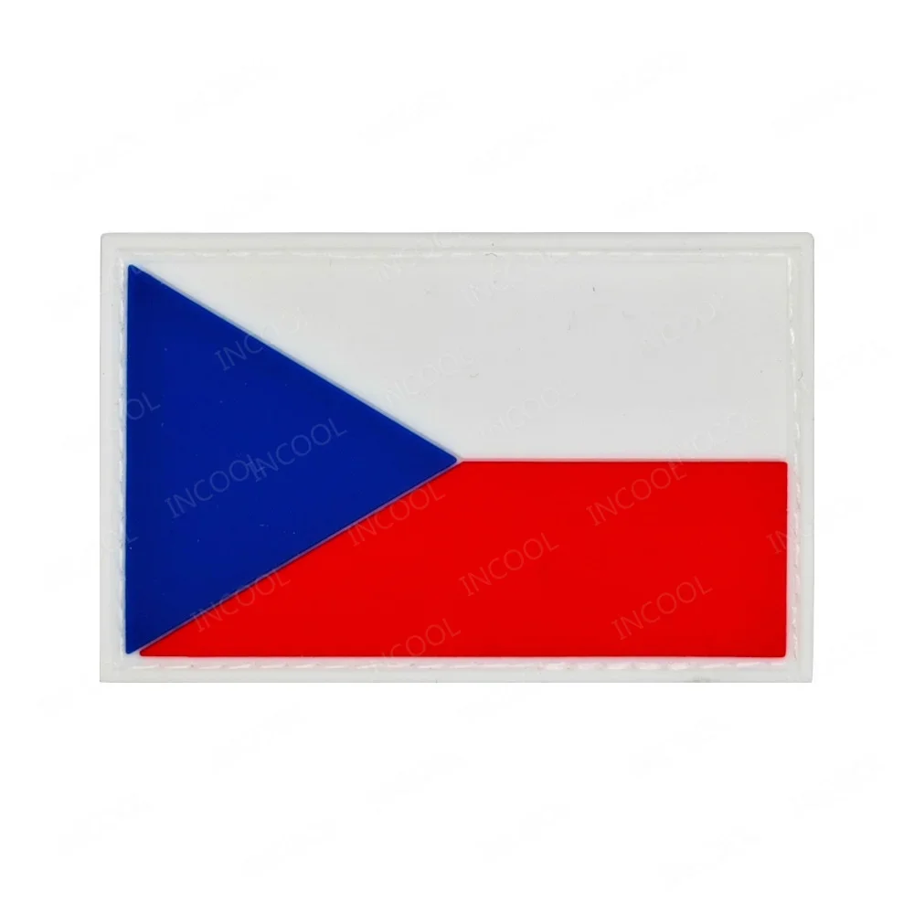 Parche táctico IR bandera checa – Bordado reflectante brazalete - imagen 2