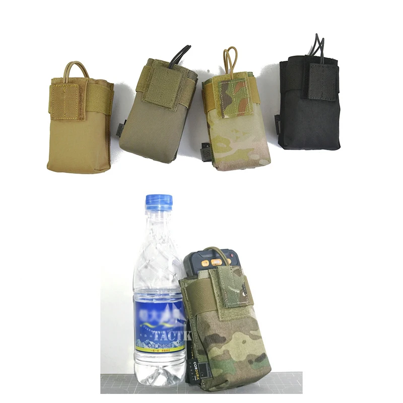 Bolsa para botella de agua, caza táctica, Camping al aire libre, cinturón, accesorios, walkie-talkie, bolsas de Radio - imagen 2