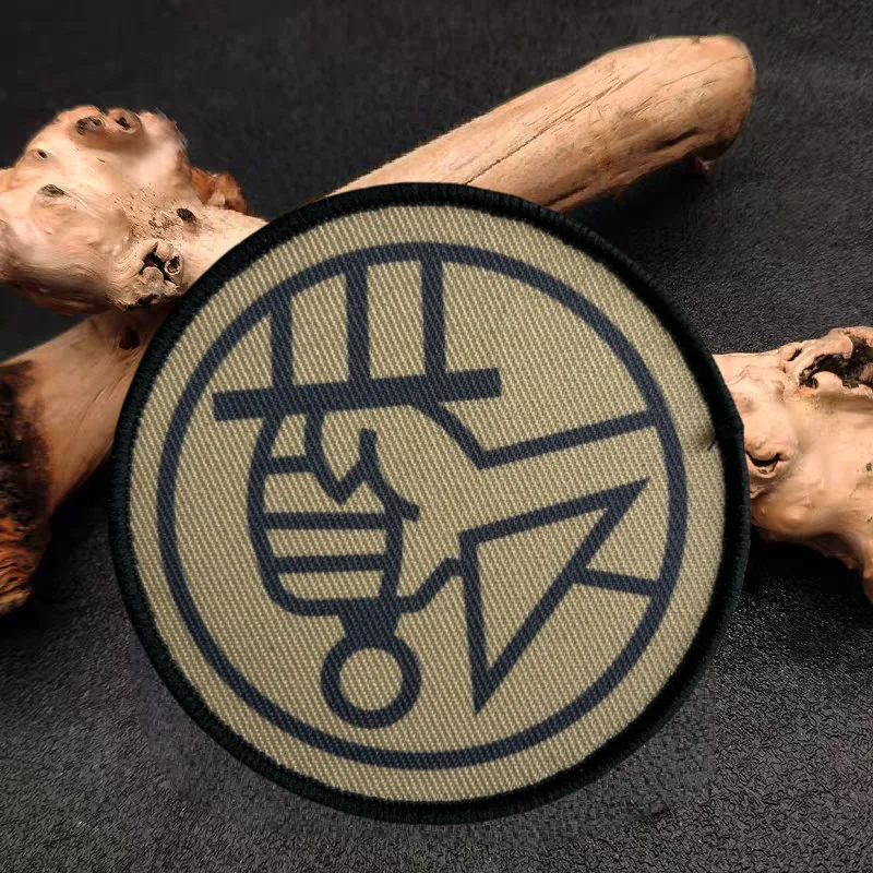 Parche de impresión de escudo Hellboy BPRD, chaleco táctico, brazalete con gancho y bucle, mochila, insignia decorativa de moral, parches adhesivos para ropa - imagen 3