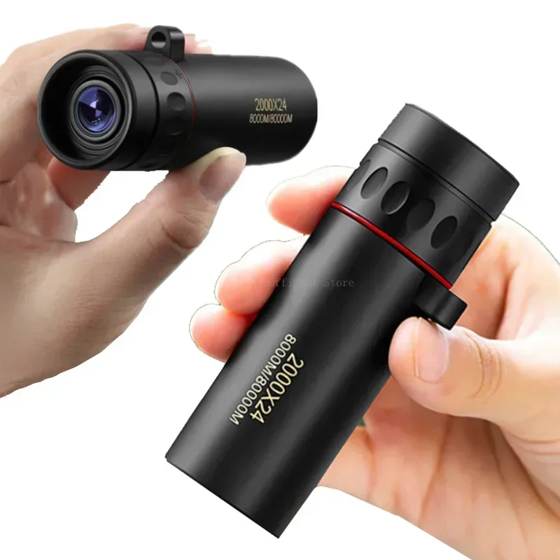Telescopio Monocular de alta definición y gran aumento para exteriores, minitelescopio portátil de visión nocturna con poca luz - imagen 2