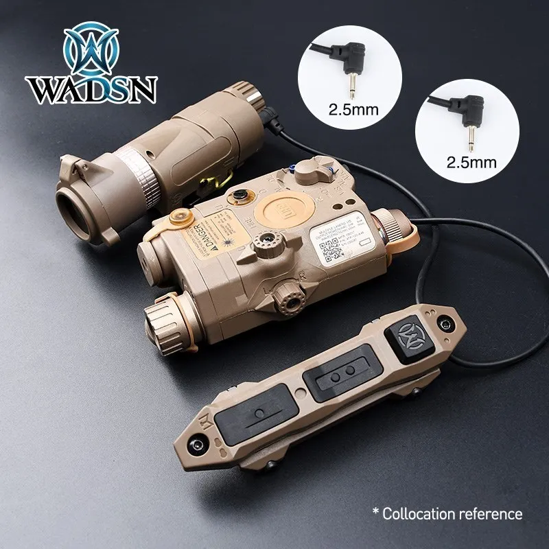 WADSN interruptor de presión grúa enchufe SF 2,5 MM para DBAL A2 PEQ-15 NGAL linterna de caza láser botón de interruptor de doble función remoto - imagen 4