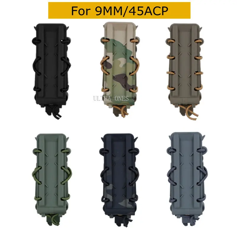 Bolsas tácticas para revistas, 9MM/45ACP, Airsoft, Paintball, juegos, Molle Mag Carrier, caza, Wargame, deportes al aire libre, estuche Mag - imagen 2