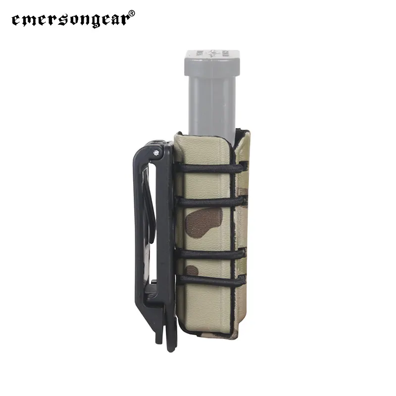 Emersongear-bolsas para revistas de 9mm, Clip para cinturón, bolsa Molle de plástico, Softshell, estilo código G, pistola de escorpión, portador individual Mag - imagen 4